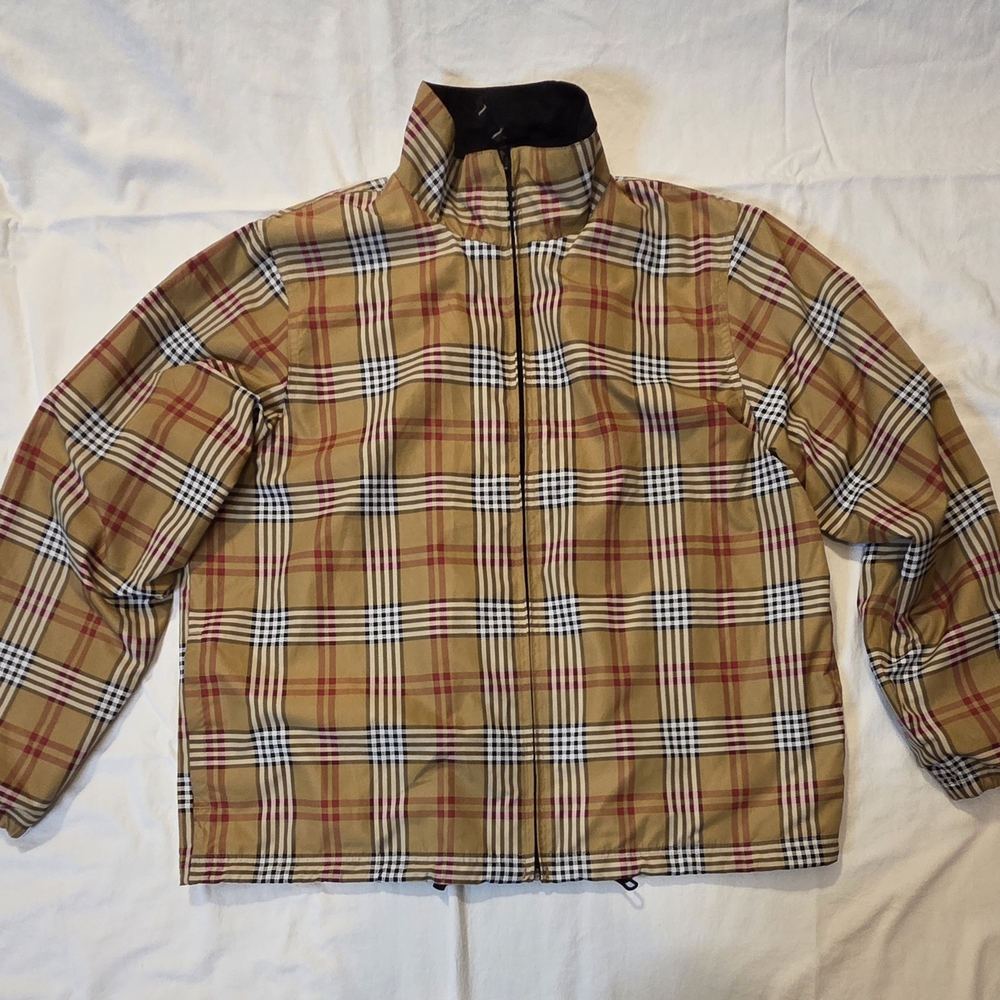 Catalina Men's Brown Plaid Lightweight Jacket